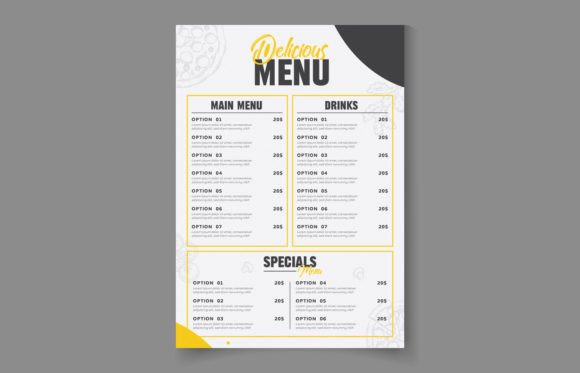 Download Creative Restaurant Food Menu Template - Restaurant Collection