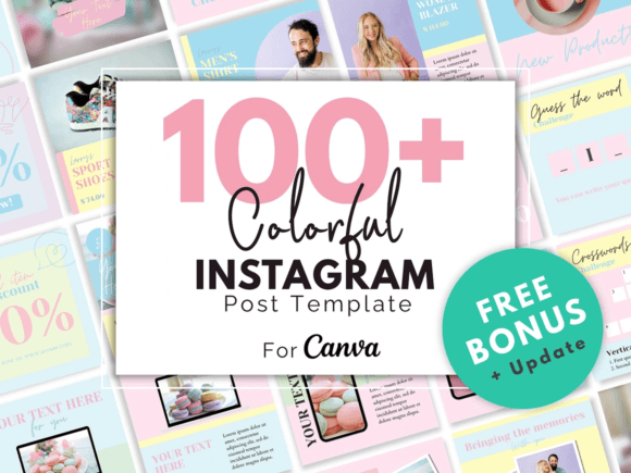Download Colorful Instagram Canva Template - Premium Resources